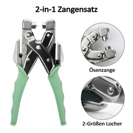 Eyelet Set, 160 Pieces Eyelet Pliers Metal Eyelets 3 mm & 5 mm Grommet Tool Kit with Hole Punch Tarpaulin Eyelets Installation Tools for Shoes Leather Bags Clothing DIY Crafts