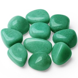 XIANNVXI Green Aventurine Crystal Stones Natural Irregular Polished Tumbled Stones Bulk Crystals Gemstones Vase Filler Decorative Stones Reiki Palm Energy Stones 100 Gram