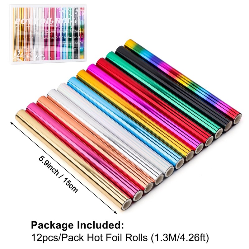 14PCS/Set Hot Heated Foil Pens & Hot Foil Roll Set