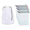 JP Number Vinyl Drawstring Bags, Set of 15, Large, 11.8