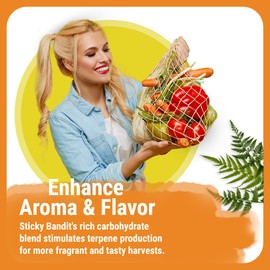 Cronk Nutrients Sticky Bandit Plant Food Carbohydrate – Boost Plants Flavour and Resin Production – Suitable for Soil, Soilless and, Hydroponic – Increase Aroma and Taste, 1L