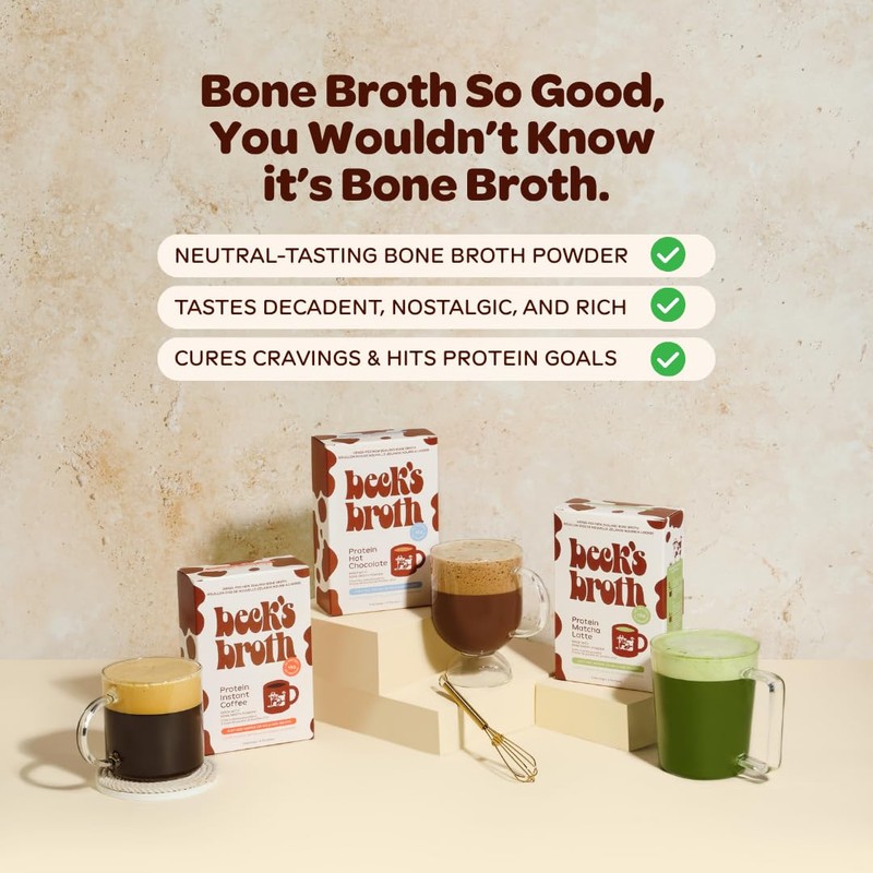 Beck's Broth Protein Coffee (5-Pack) | Made with Pasture Raised
