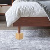 Angoily Wood Furniture Riser, 4PCS Wooden Bed Risers Lifts up