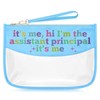 Sazuwu Assistant Principal Appreciation Gifts Blue Makeup Bags with Zipper
