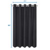 River Dream Hotel Grade No Hooks Needed Shower Curtain with