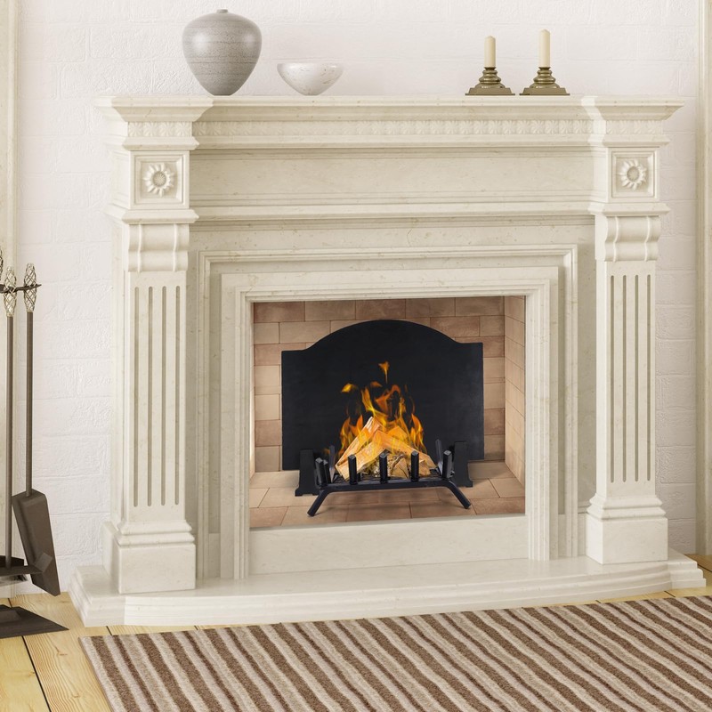 INNO STAGE Cast Iron Fireback Feet - Durable Fireplace Fireback