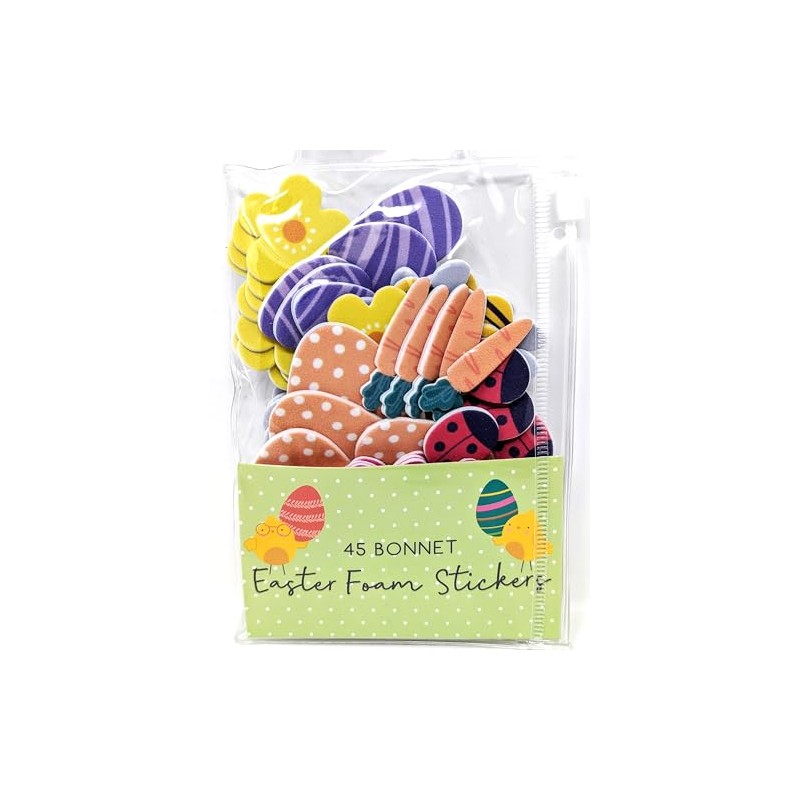 45 Easter Foam Stickers - for Bonnet Making, Craft and