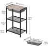 HOOBRO 28.7 Inch Tall Side Table, 3-Tier Industrial Telephone End