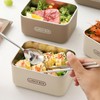 Omabeta Stainless Steel Lunch Box Set with 3PCS 600ml Lunch