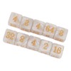 30PCS Number Dice Six Sided Multiples of 2 Number Plastic