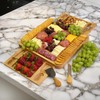 Bam & Boo Natural Bamboo Charcuterie Board Set with Included