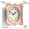 JONES CLOCKS® Rialto Wall Clock | Scroll Vintage Square Clock