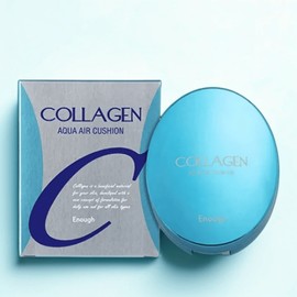 Enough Collagen Aqua Air Cushion Foundation 15g, 21 Natural Glow, 1 piece / 이너프 콜라겐 아쿠아 에어 쿠션 파운데이션 15g, 21 내추럴 글로우, 1개