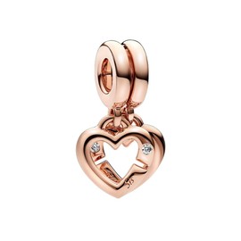 XFSRG Jewellery Charms Pendant Heart Shaped Charm Pendant for Women Charm Bracelet Elegant Bead Charm for Women, Cromo, Agate