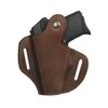 Barsony Brown Leather Pancake Holster for 380 and Small 9mm