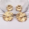 Dtup Aretes De Girasol Largos Elegantes