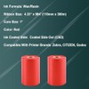2 Rolls 4.33" x 984'(110mm x 300m) Red, Wax/Resin Thermal
