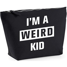 Hippowarehouse I'm a weird kid printed make up cosmetic wash bag 18x19x9cm