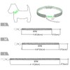 RayMinsino Pet Collar with Diamonds, Adjustable Crystal Diamond Elastic Bone
