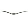 Black 30" Inch #3 2.4mm Diameter Ball Chain Military Army