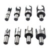 ALL-CARB 8Pcs Wood Plug Cutter Carbon Steel Straight and Taper