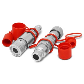 Summit Hydraulics Flat Face ISO 16028 to Ag ISO 5675 Pioneer Style Hydraulic Quick Coupler Adapter Set
