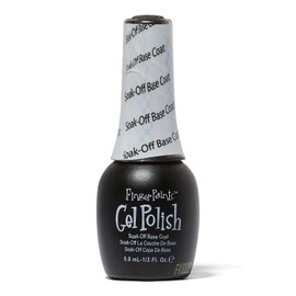 FingerPaints SoakOff Gel Polish Base Coat, Clear Nail Polish, .3 Oz