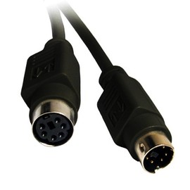 Mini Din 6-pin Male to Female PS2 PS/2 Extension Cable for Computer PC Keyboard/Mouse/KVM & More - 10/25 / 50 Ft (50Ft)