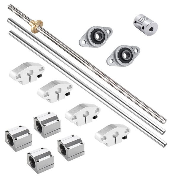 iYueMps 100mm 8mm 3D Printer Guide Rail Kits,Include 100mm T8