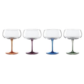 Oneida Bottoms Up Cocktail Glasses, Set of 4, 4 Count, Multi