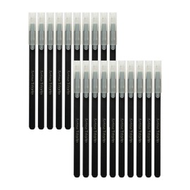 SAINO Trigrip Ballpoint Pens, BLACK, Fine Point (0.7mm), Pack of 20, Fine Writing Ball Pens, Triangular Grip, Perfect for School Office Home Business Use