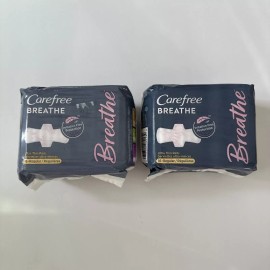 CAREFREE (2) Carefree Breathe Ultra Thin Pads Regular Absorbancy, 16 Count