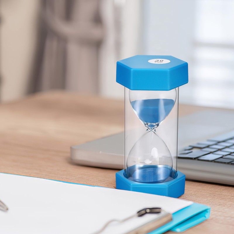 Alipis Sand Timer for Kids: 3/10/15/30 Minute Sandglass for Hard