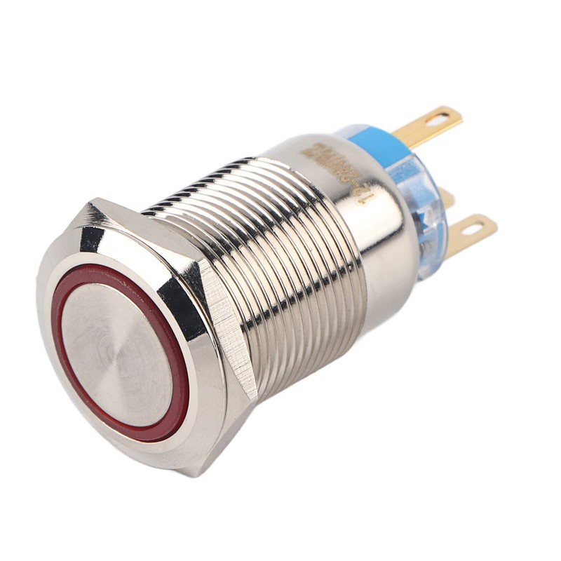 Keenso Car LED Push Button, 19 mm 12-24 V LED