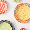 Metahom 10" Ceramic Dinner Plates, Porcelain Dessert Salad Plate Set,