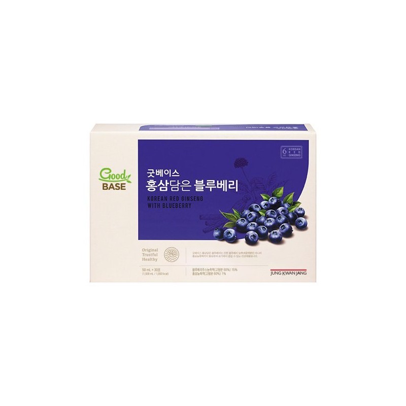 Goodbase 굿베이스 홍삼담은 블루베리(50mlx30포) Goodbase Red Ginseng Blueberry (50ml x