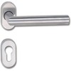 Marc Hesi Stainless Steel Door Handle on Oval Rose Ganitur