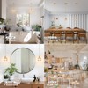 Shenmoyl Pendant Light 2 Pack with Amber Tulip Glass Lmapshade,