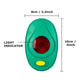 Electric Fence Alert Live Fence Indicator Electronic Fence Fault Finder for Farm Waterproof Fence Voltage Alert Clips to Wire or Tape Fences Green-1pcs