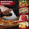 ROCOCO Pizza Cutter Ulu Knife – Full Tang Mezzaluna Rocker