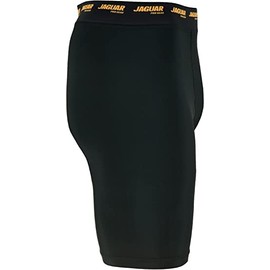 Jaguar Pro Gear - Elite Compression Short with Cup for Mixed Martial Arts (as1, Alpha, x_l, Regular, Regular) Black