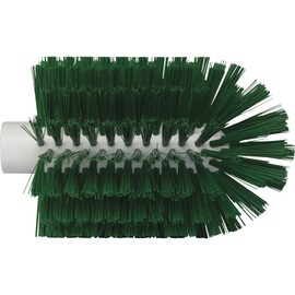 Vikan 5380-103-2 Stiff Tube Brush, Polyester, 3-7/8" x 6-1/2" OAL, Green