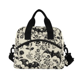 CBBYY - Bolsas de almuerzo góticas para mujeres y hombres, reutilizable y aislante, correas de hombro ajustables, bolsa de almuerzo para trabajo, picnic, escuela