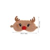 2Pcs Cute Deer Plush Eye Mask Elastic Eye Shade for