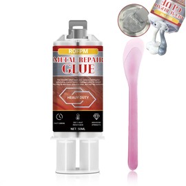 ROFPM Metal Glue Heavy Duty Weld, 1.69 floz Epoxy Glue Waterproof, Metal Repair Adhesive for Stainless Steel, Iron, Aluminum, Wood, DIY Crafts, Instant Bonding