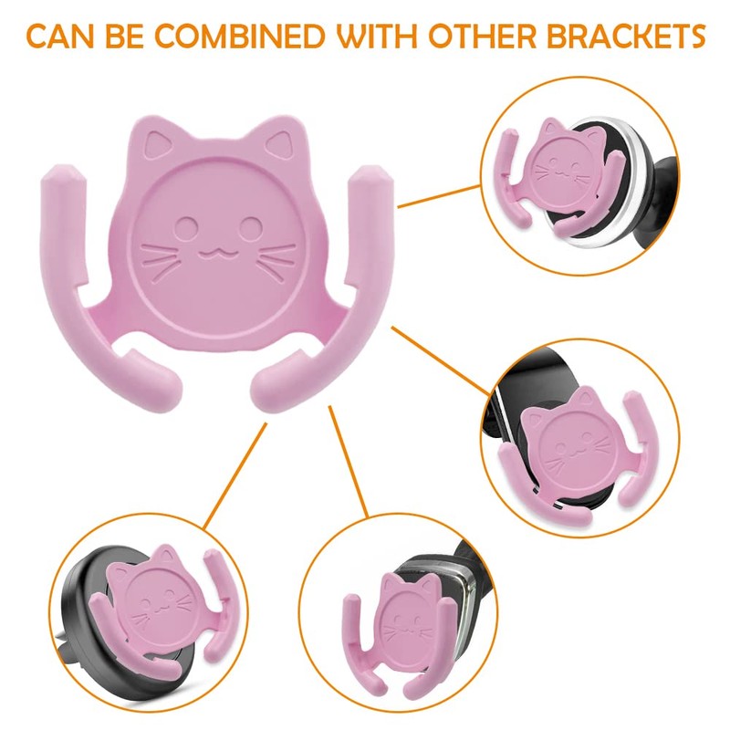 HOMEFOX Multi-Surface Holder Car Mount 3 Pack Compatible for Popsocket