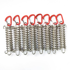 Alice in the Land of Miscellaneous Goods Tent Tarp Stretch Cord 8 Stainless Steel Spring Hook Hook Tensioner Accessories Strong Wind Protection Camping Outdoor