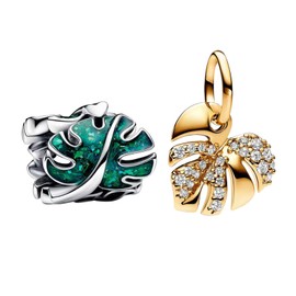 LaMenars Charm Animals Travel Butterfly Flower for Bracelet 925 Sterling Silver Bead Women Charms Mother's Day Birthday Anniversary Jewellery for Girls Wife, Cubic Zirconia, Cubic Zirconia