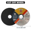 25 Pack Cut Off Wheels 4-1/2 Inch for Metal &