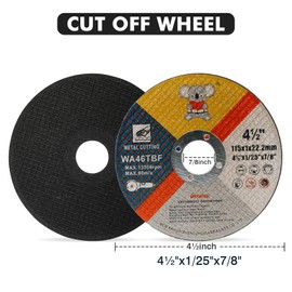 25 Pack Cut Off Wheels 4-1/2 Inch for Metal & Stainless Steel, Ultra Thin Fast Cutting Disc (4-1/2"x1/25 x7/8") - Professional Grinding Wheel for Angle Grinder